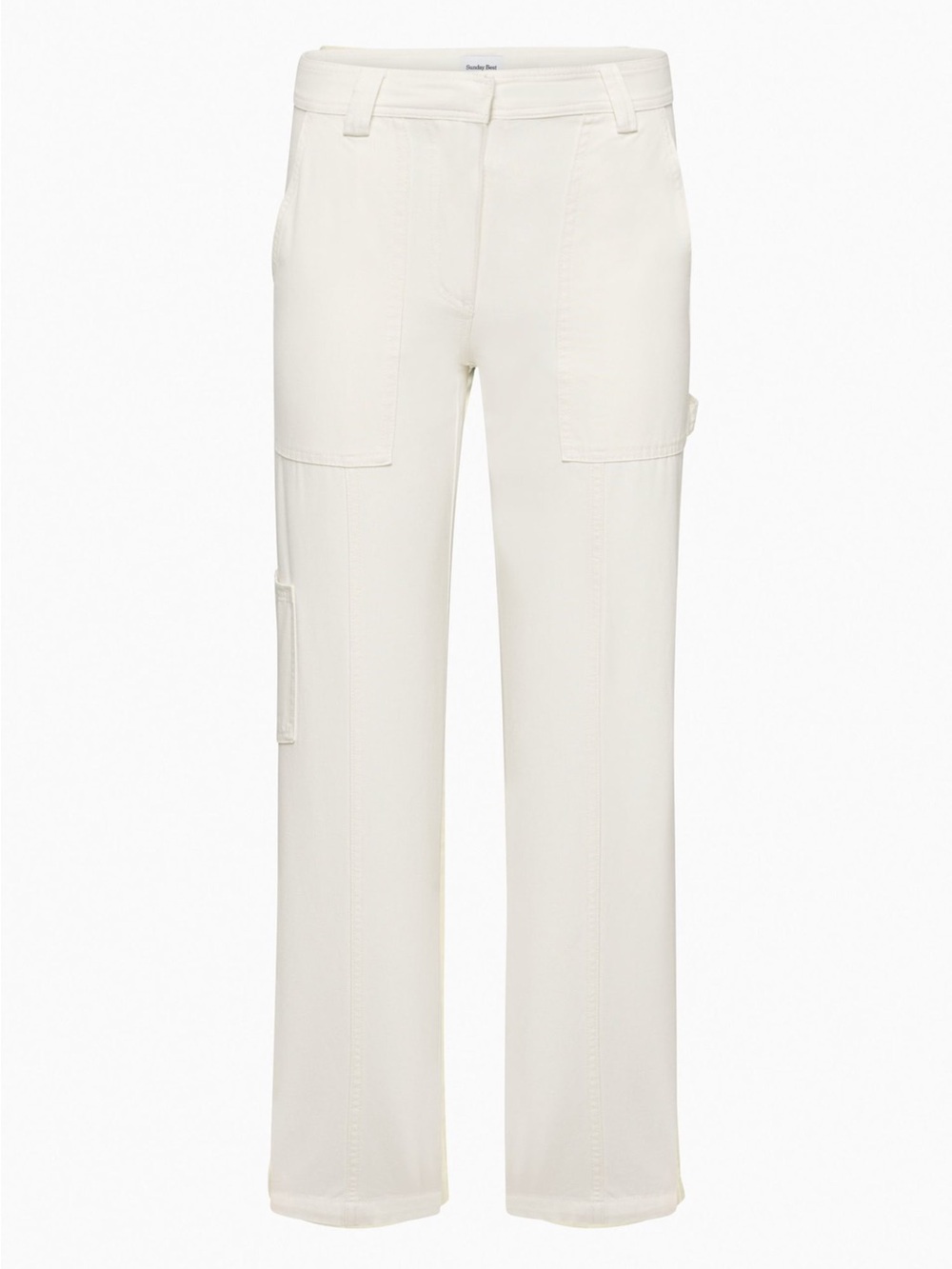 Sunday Best Aritzia Cream Cargo Utility Wide-Leg Pants